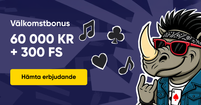 Spinorhino Casino vÀlkomstbonusbanner