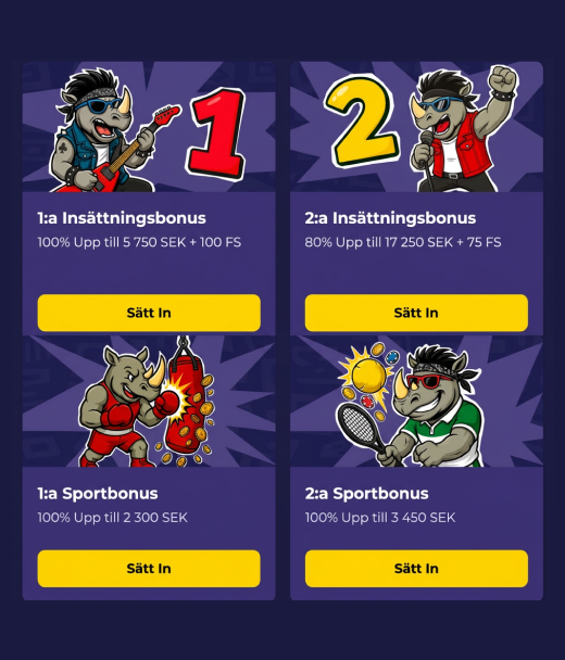 Spinorhino registreringsbonus i Sverige